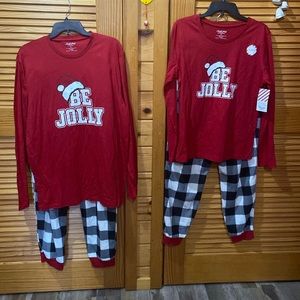 North Pole Trading Company. His & hers holiday PJ set Men’s XL & Women’s M. NWT
